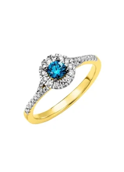 Edler Damenring mit Brillanten