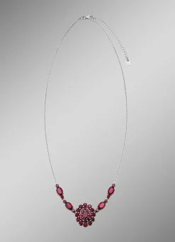 Elegante Halskette mit Granat