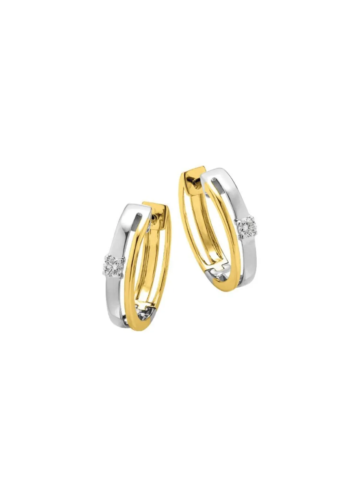 Elegante Klappcreolen mit Brillanten
