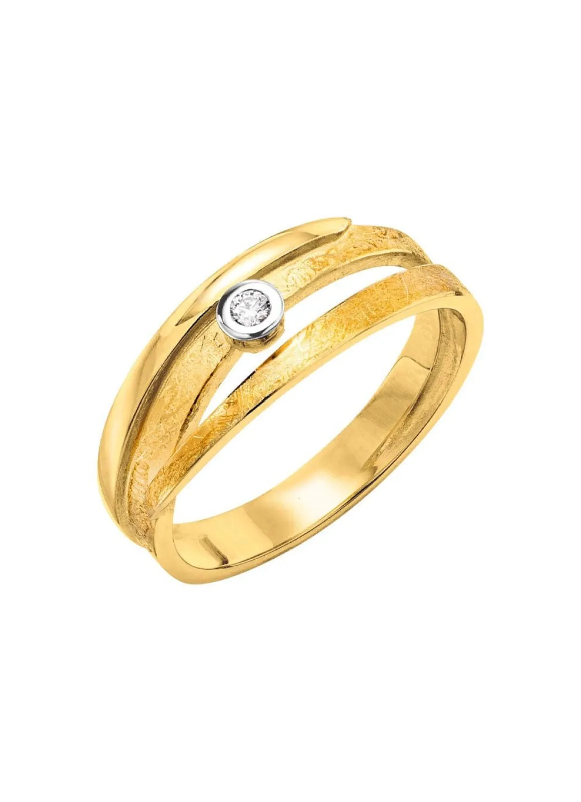 Eleganter Damenring mit Brillant