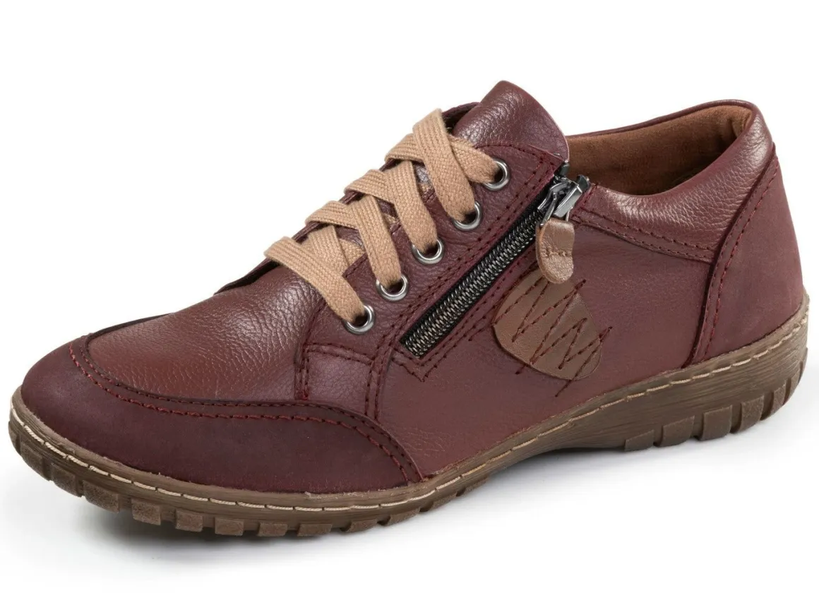 ELENA EDEN, bequeme Damen-Schnürschuhe, Weite G, mit herausnehmbarem Fußbett