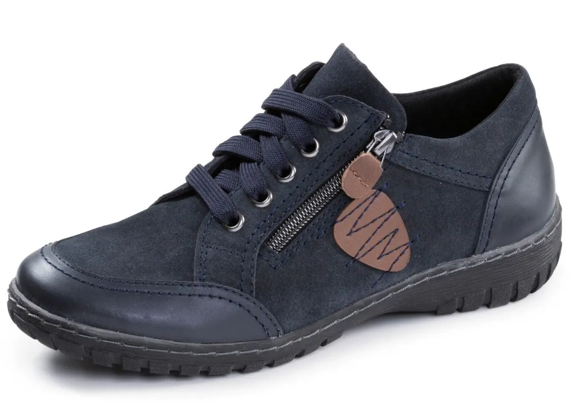 ELENA EDEN, bequeme Damen-Schnürschuhe, Weite G, mit herausnehmbarem Fußbett