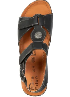 ELENA EDEN, bequeme Damen-Sandalen, Weite G, mit Klettverschluss
