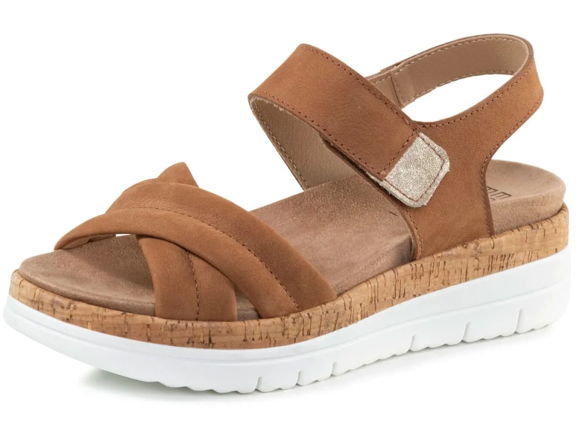 ELENA EDEN, bequeme Damen-Sandalen, Weite H, mit herausnehmbarem Fußbett