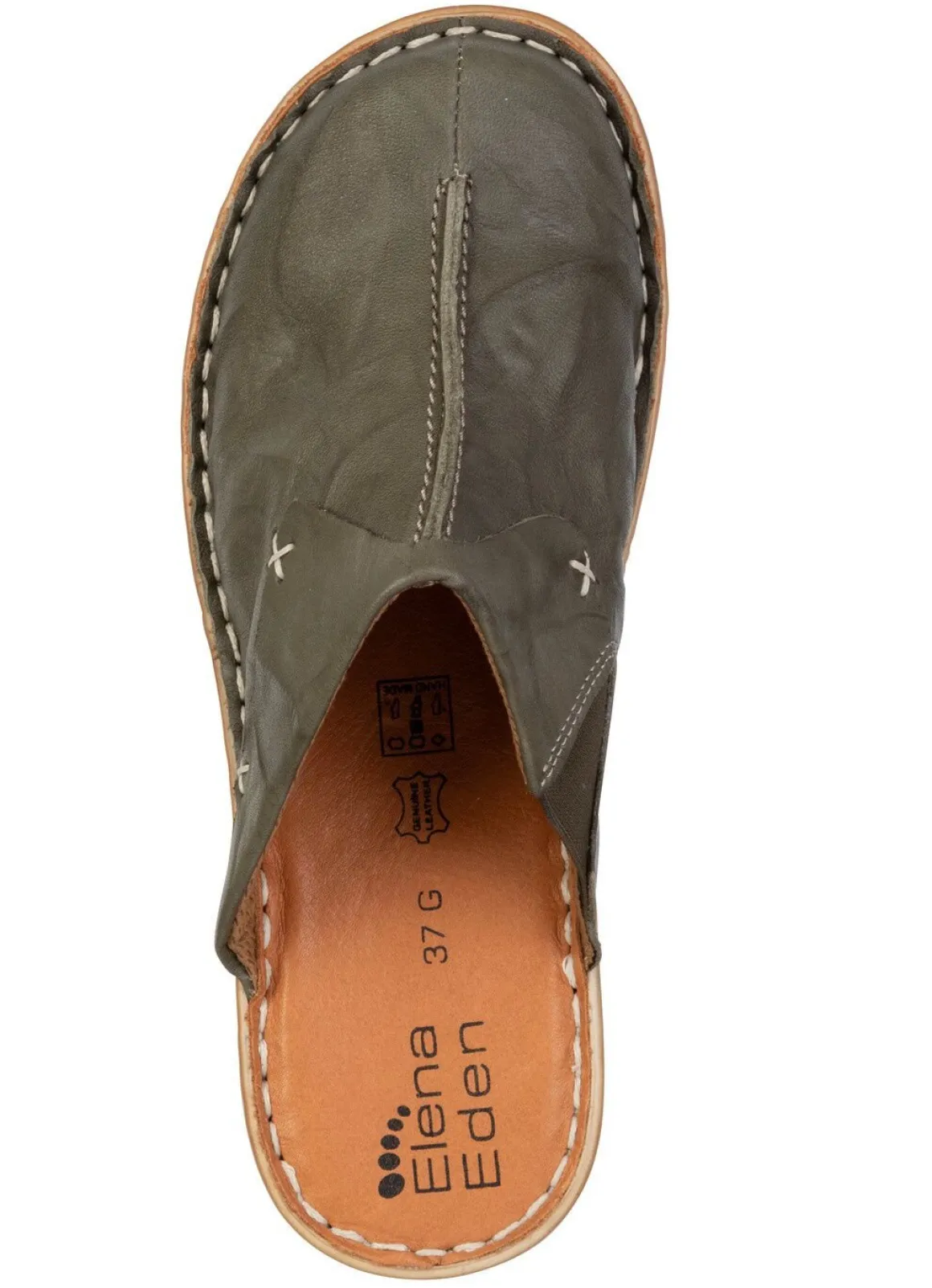 ELENA EDEN, klassische Damen-Clogs, Weite G, mit Gummizug