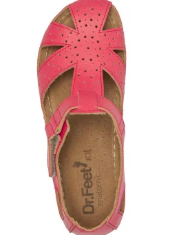 ELENA EDEN, klassische Damen-Sandalen, Weite H, mit Klettverschluss