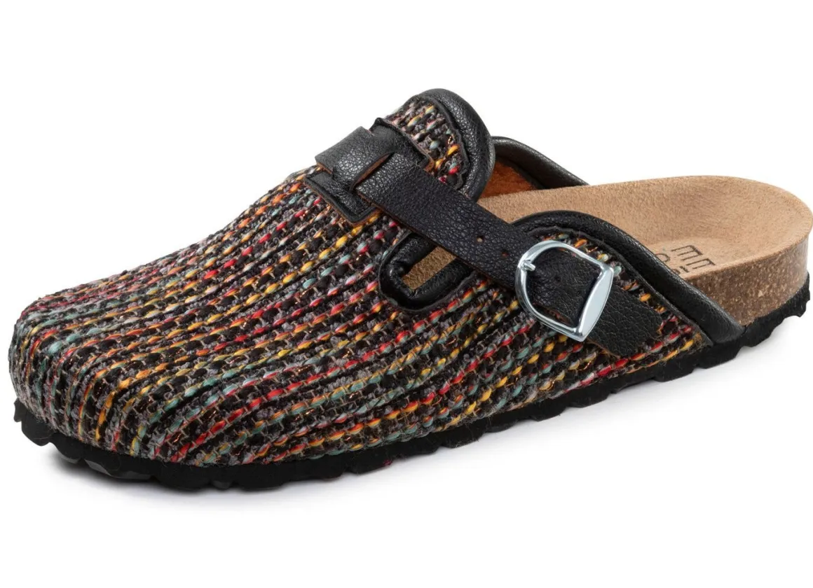 ELENA EDEN, klassische Damen-Clogs, Weite H, mit verstellbarer Spange
