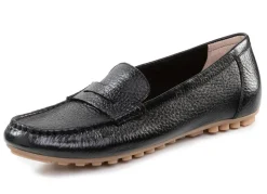ELENA EDEN Mokassin-Slipper aus weichem, genarbtem Hirsch-Nappaleder