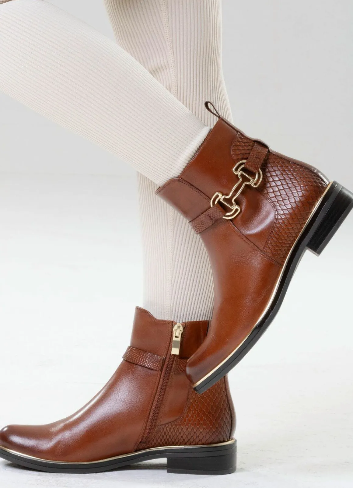 ELENA EDEN, schicke Damen-Stiefeletten, Winterschuhe, Weite G, mit Reißverschluss