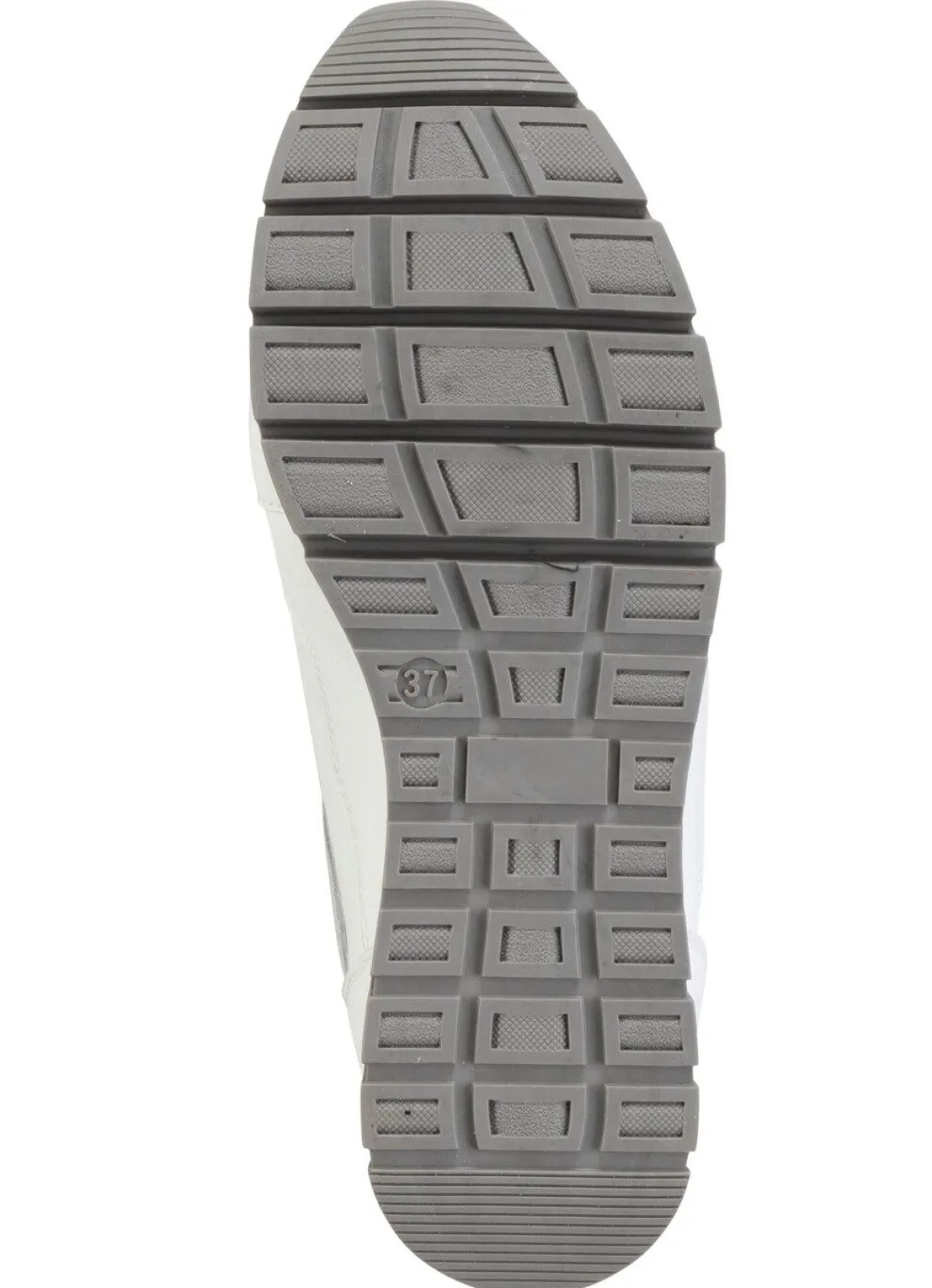 ELENA EDEN Sneaker aus Nappaleder und silbergrau geprägtem Veloursleder