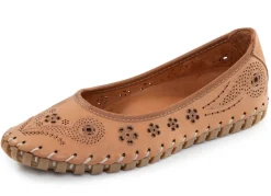 ELENA EDEN, sommerliche Damen-Ballerinas, Weite G, mit herausnehmbarem Fußbett