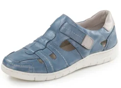 ELENA EDEN, sommerliche Damen-Slipper, Weite H, mit herausnehmbarem Fußbett