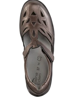 ELENA EDEN, sommerliche Damen-Slipper, Weite H, mit herausnehmbarem Fußbett