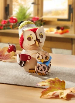 Eule aus Holz