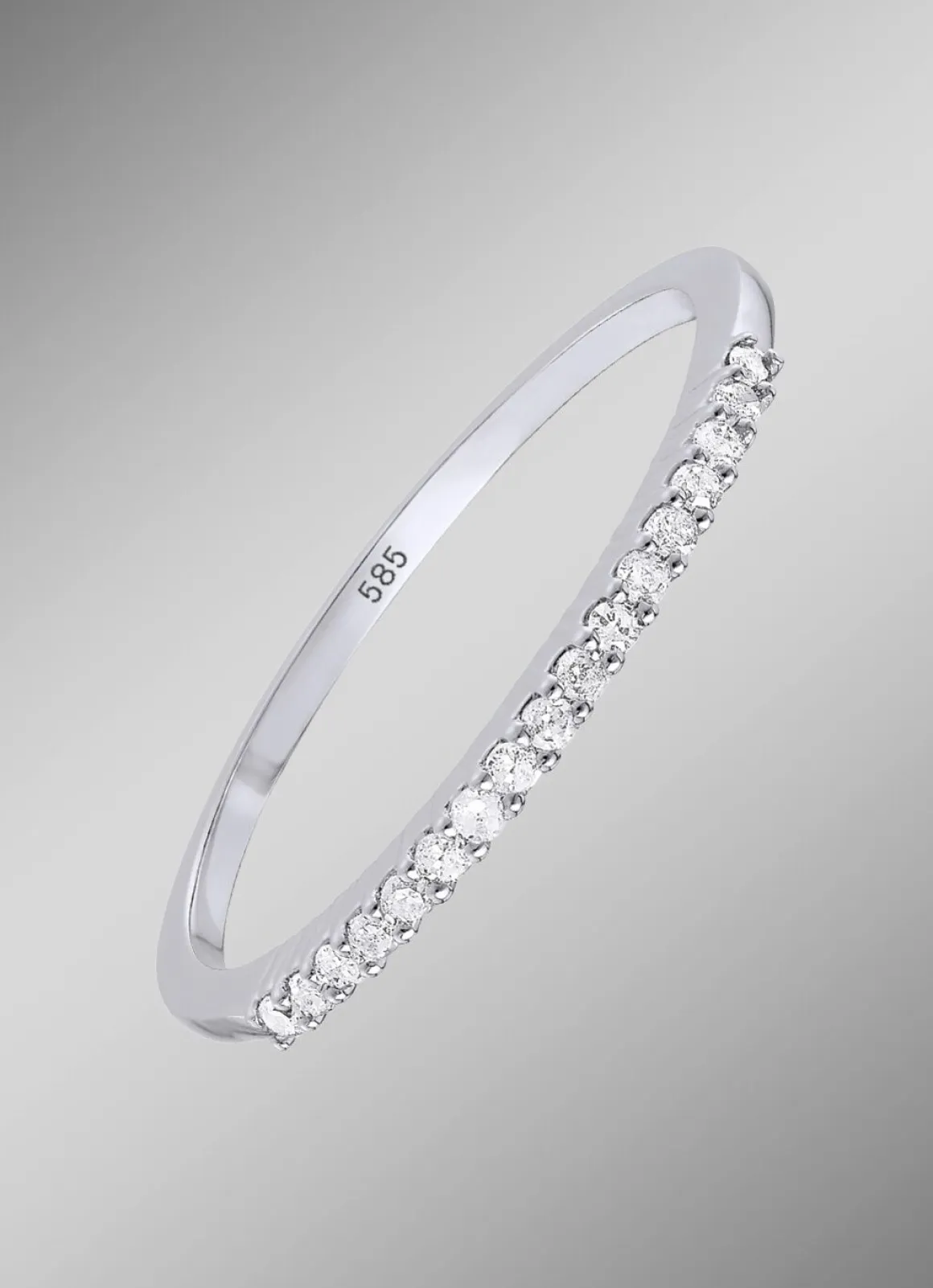 Exquisiter Damenring mit weißen Diamanten