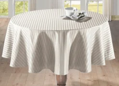Feine Tisch- und Raumdekoration mit glänzendem Streifendessin
