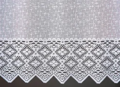 Fensterdekoration Häkelborte aus Jacquard