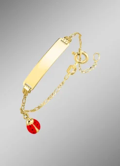 Figaroketten-Armband mit Marienkäfer