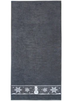 Flauschige Frottier-Serie mit Jacquard-Bordür