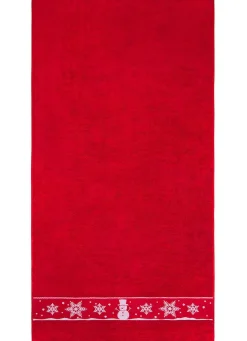 Flauschige Frottier-Serie mit Jacquard-Bordür