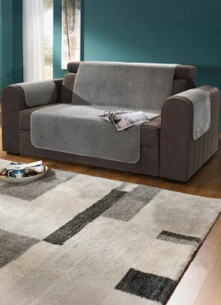 Flauschige Sessel-, Couch- und Armlehnenschoner