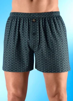 Fünferpack Boxershorts mit knöpfbarem Eingriff