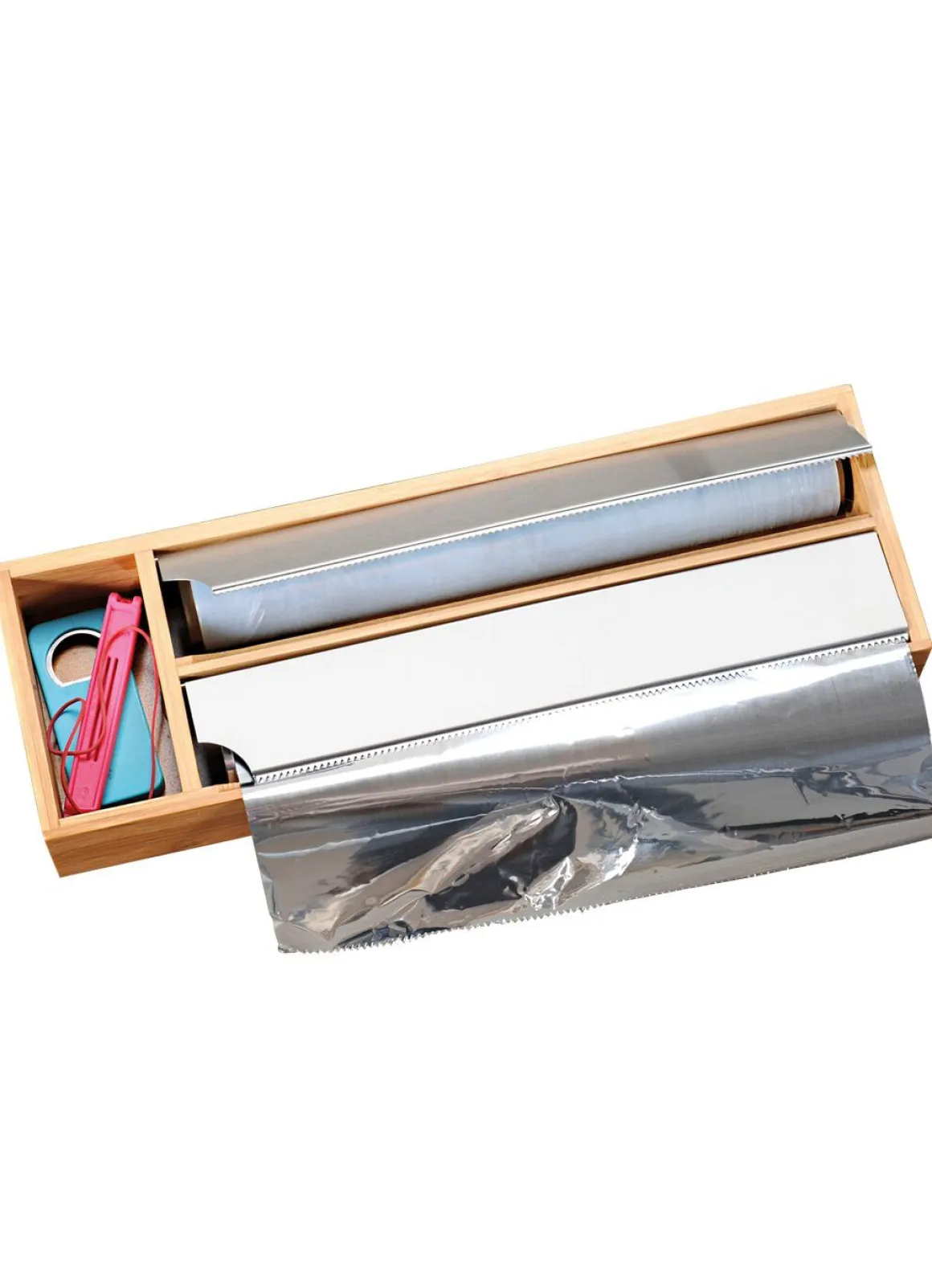 Folienspender aus Bambus