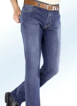 "Francesco Botti"-Unterbauch-Jeans mit Dehnbund in 3 Farben