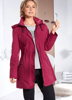 Funktionsjacke mit dezentem Streifendessin