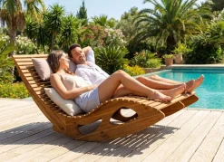 Garten Liege aus Akazienholz
