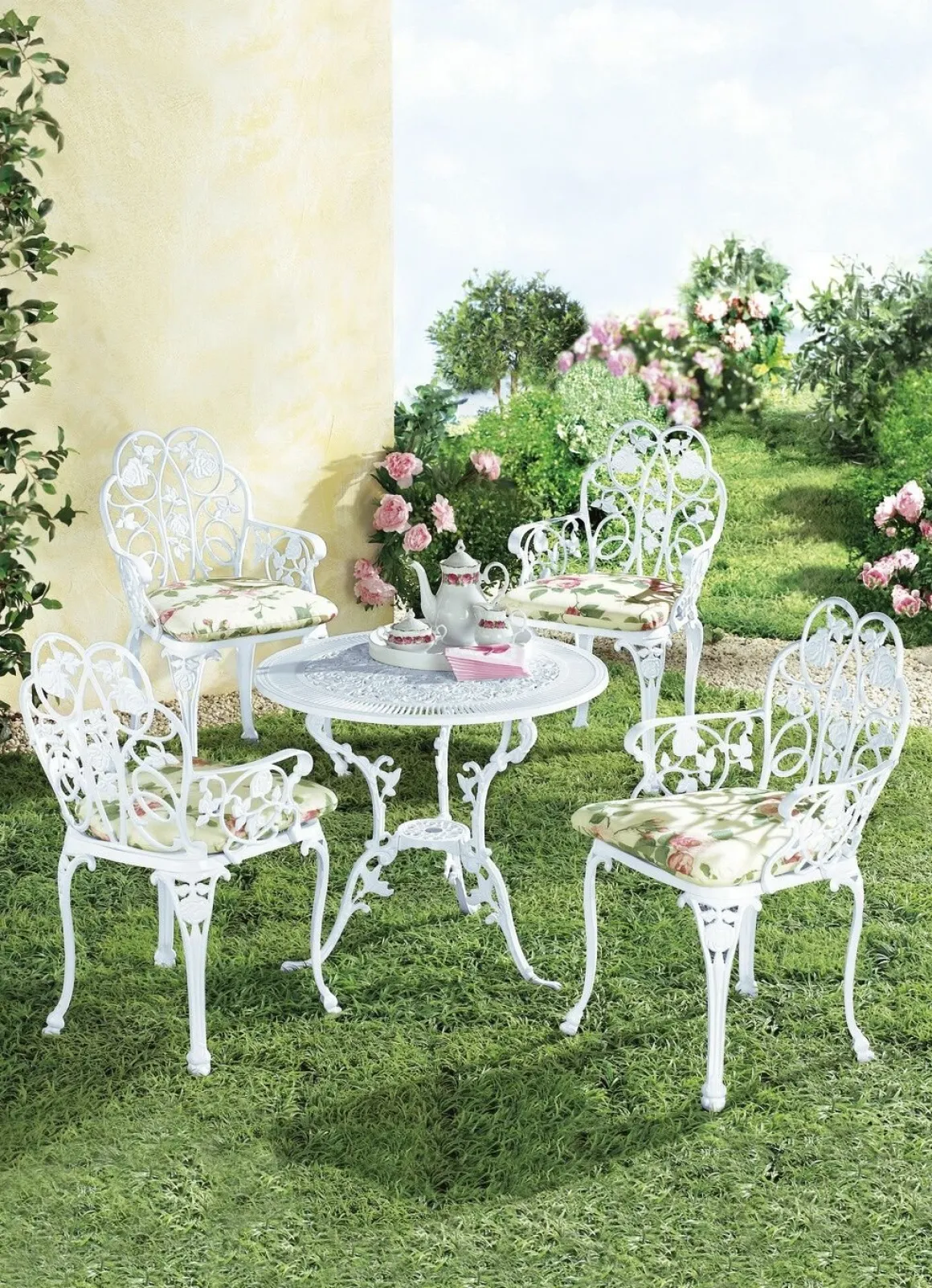 Gartenmöbel Dornröschen aus solidem Aluminiumguss