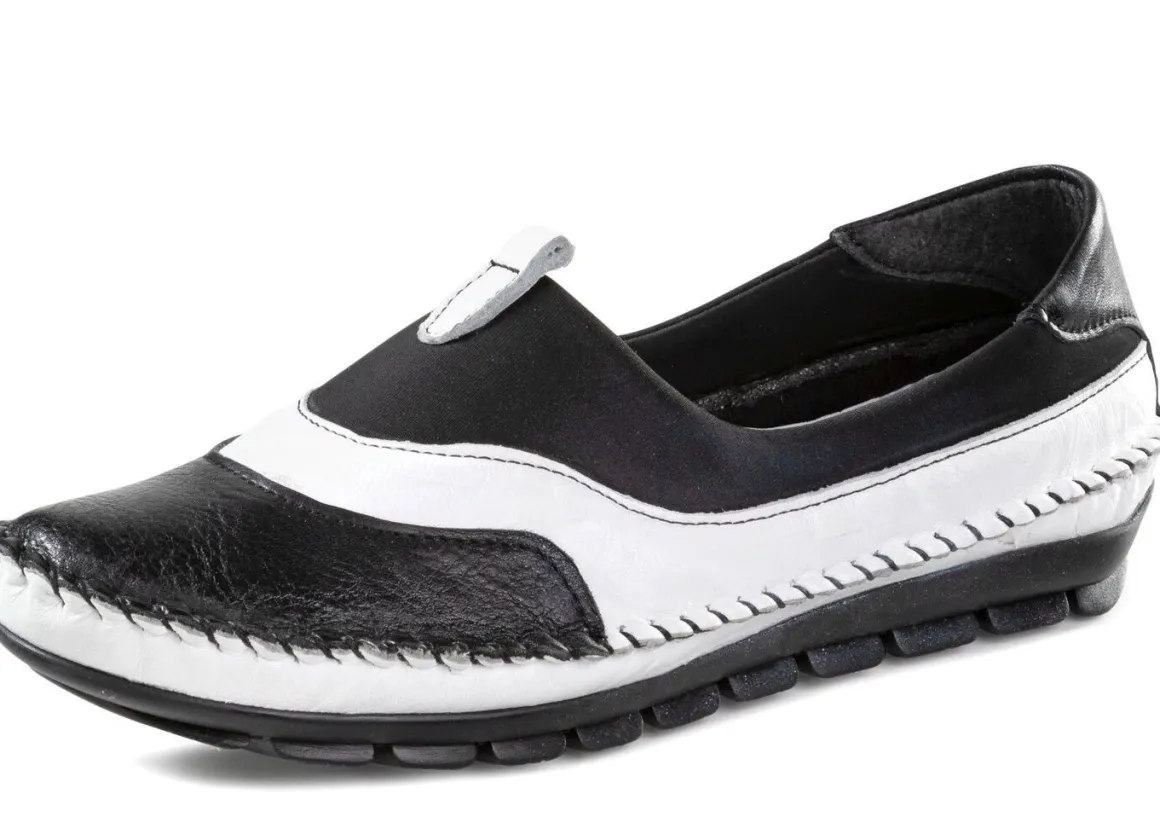 Gemini, bequeme Damen-Slipper, Weite G, mit herausnehmbarem Fußbett