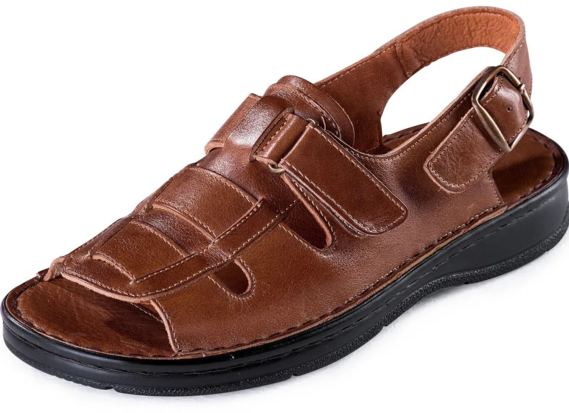 Gemini, klassische Herren-Sandalen, mit Klettverschluss