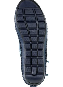 Gemini Mokassin-Stiefelette mit Knitter-Struktur