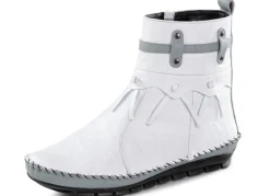 Gemini Mokassin-Stiefelette mit Knitter-Struktur