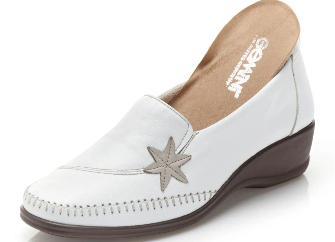 Gemini Slipper mit Leder-Applikation