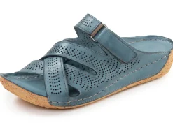 Gemini, sommerliche Damen-Pantoletten, Weite G, aus Leder