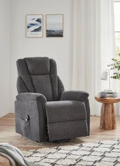 Gemütlicher TV-Sessel mit Motor und Aufstehhilfe