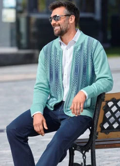 Gemusterte Jacke in 2 Farben