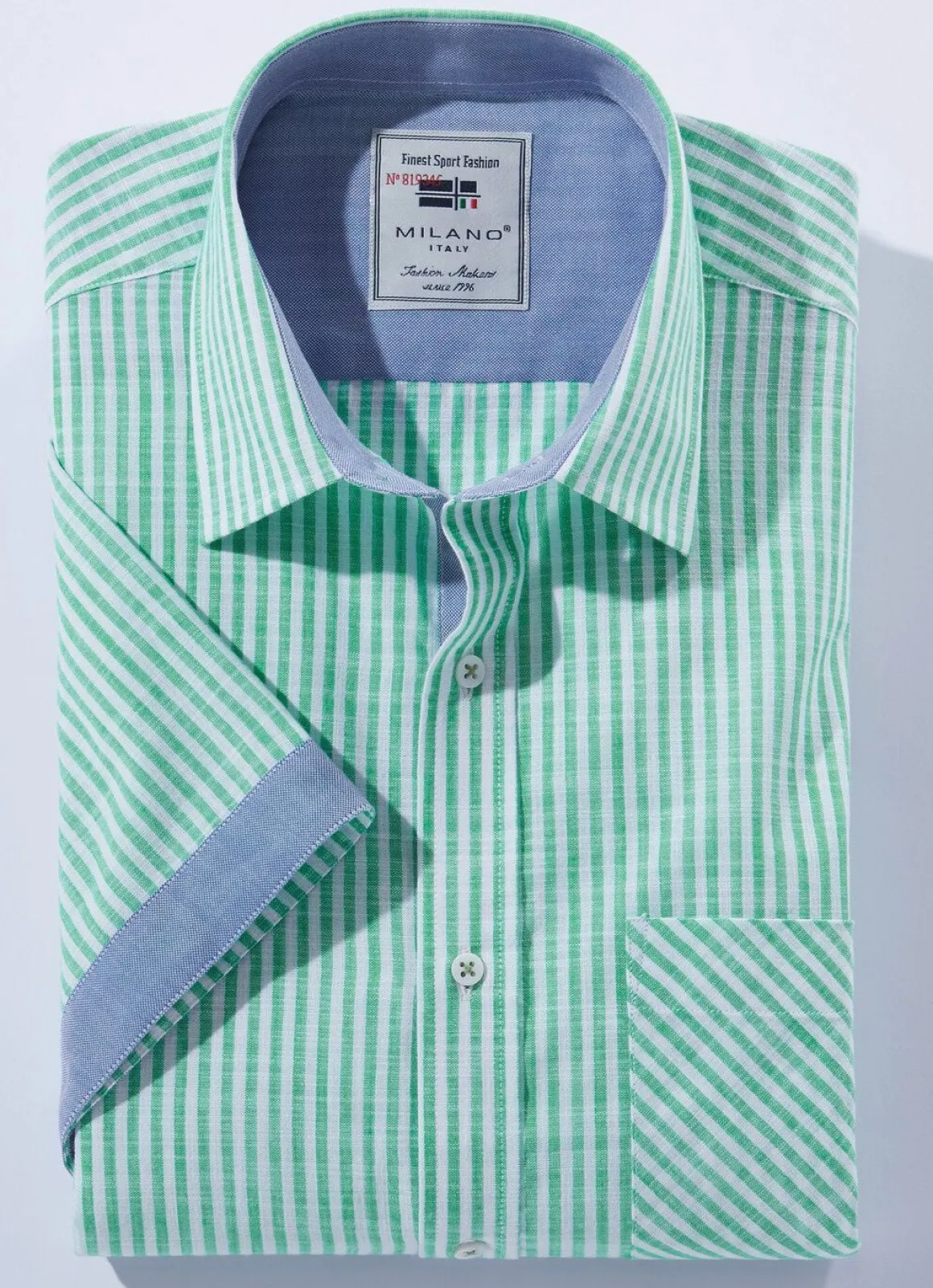 Gestreiftes "Milano Italy"-Hemd in 4 Farben
