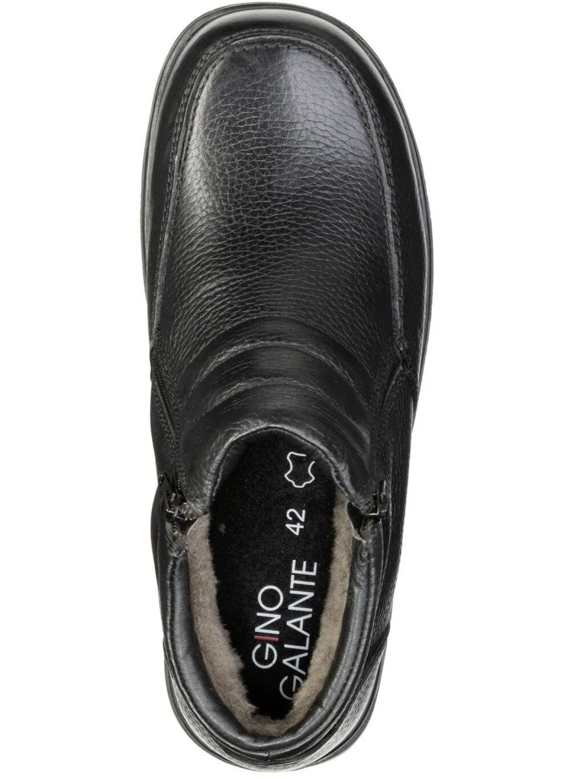 GINO GALANTE, gefütterte Herren-Boots, Winterschuhe, mit Lammfell