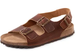 GINO GALANTE, klassische Herren-Sandalen, Weite H, mit verstellbaren Schließen