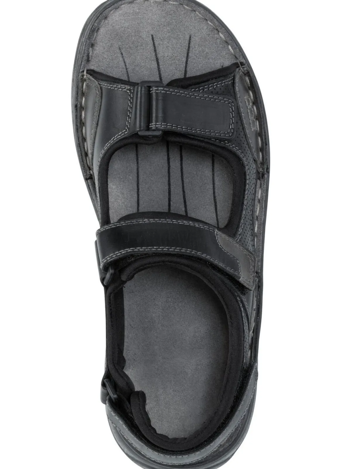 GINO GALANTE, komfortable Herren-Trekkingsandalen, aus Leder