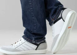 GINO Galante Sneaker mit Kontrast-Besätzen und Zierlochung