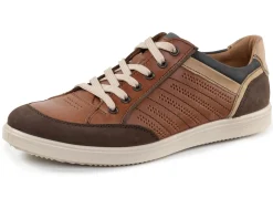 GINO Galante Sneaker mit Kontrast-Besätzen und Zierlochung