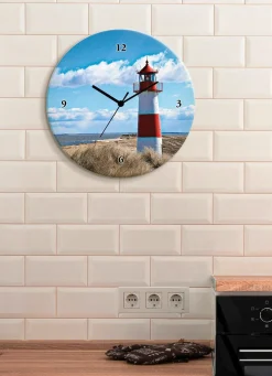 Glas-Wanduhr