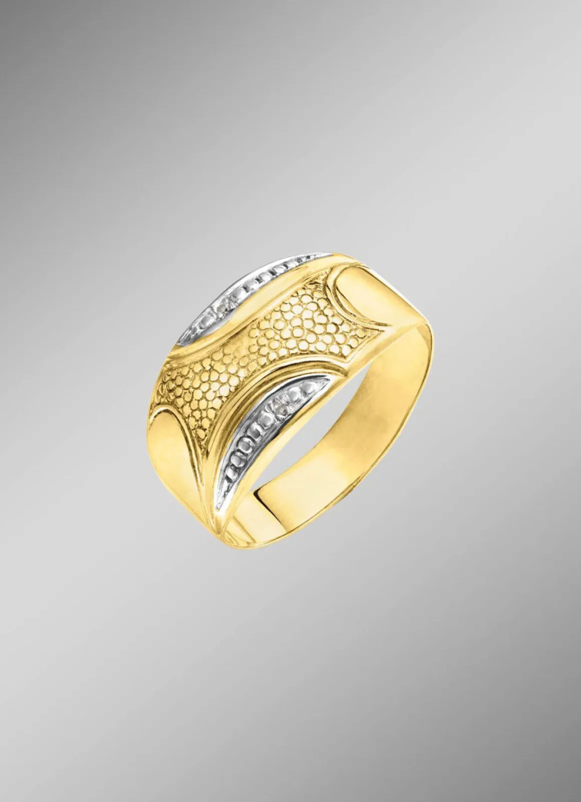 Glänzende Eleganz: Damenring mit 2 Diamanten