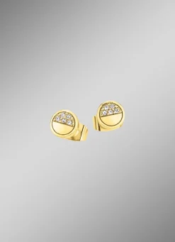 Goldfarbenes Damenuhrset 3-tlg.