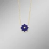 Halskette mit echt Lapislazuli, Brillanten und Diamanten