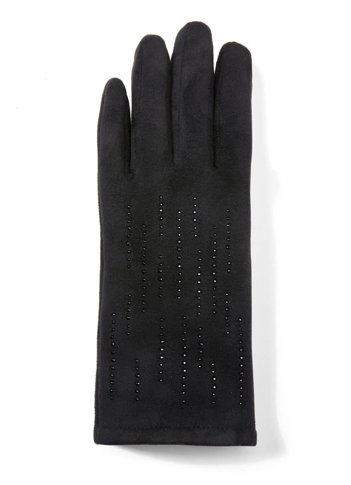 Handschuh mit edel funkelnden Glitzer-Applikationen